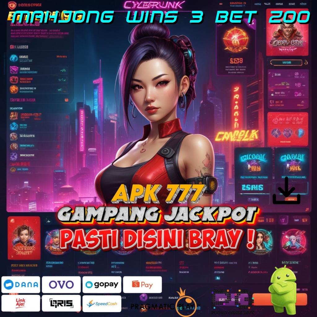 MAHJONG WINS 3 BET 200 @ Channel Baru Mesin Langsung Auto Gacor